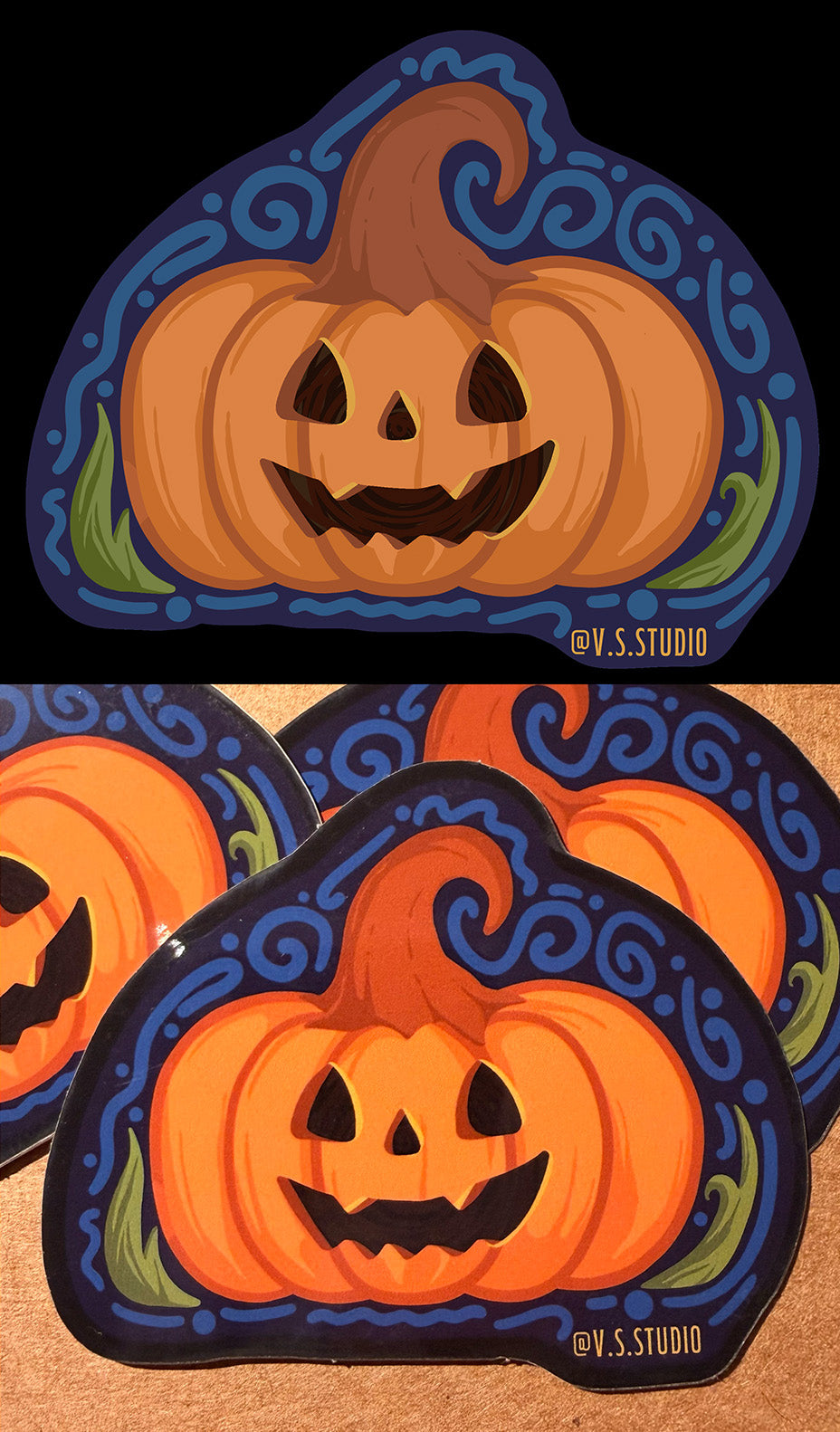Halloween Pumpkin Sticker